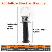 Adjustable Front Electric Hammer Handle 60-65 mm Clamping Range Hammer Handle Design Impact Drill Handle Pistol Grip