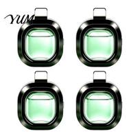 Auto Interior Odor Remover 4Pcs Car Vent Air Freshener, Wind-Powered Scent Diffuser Clip Eliminator for Vehicle with Breathable Membrane, Leak-Proof G black