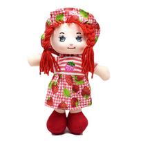 Cute 25Cm Rag Dolls With Hat Cartoon Soft Kawaii Fruit Skirt Hat Girls Stuffed Plush Sleeping Toy Birthday Christmas Gifts 25CM