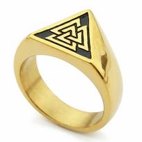 Finger Jewelry Nordic Viking Ring Vintage Rune Protector Amulet Ring  Boyfriend Gift 12 auksas