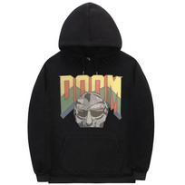 Dainininkė Mf Doom Graphic Print Hoodie Unisex laisvalaikio laisvi gatvės drabužiai Unisex moteriški vintažiniai dideli madingi megztiniai su gobtuvu S gray