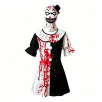 Individualus Juodai Baltas Terrifier Klouno Cosplay Kostiumas, Helovino Karnavalo Šventės Apranga 130cm black