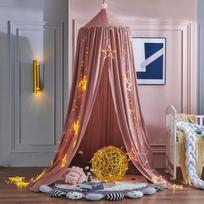 Kids Bed Mosquito Net Bed Canopy for Boys Girls Room Bed Curtain for Child Crib Children Tent Hanging Round Play Tent 65x270cm