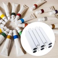 10Pcs Empty Paint Tubes with Pin Cap Squeezable Aluminum Toothpaste Refillable Tube for gray