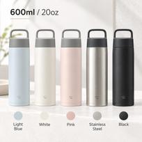 ZOJIRUSHI Stainless Carry Tumbler Vacuum Insulated Bottle with Handle 600ml / 750ml 600ml Black (BA) gray