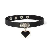 Gothic Choker Necklaces Women Girls Rivet Leather Necklace Rock Kpop Punk Neck Collars Black Choker Necklace Cool Collar black