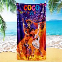 Coco Musical Journey Beach Towel,quick Drying Absorbent Beach Toweloutdoor Sports Swimming Beach Towelsoft And Comfortable 70cmx140cm(27x55inch)