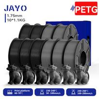 JAYO 10 Rolls 3D Printer PLA/PETG/PLA+/HS PETG/PLA Matte/PLA Meta Filament 1.75mm 3D Printing Materials for 99% 3D FDM Printer
