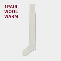 Womens Over-the-Knee Wool Socks Winter Warm Thigh High Stockings Slimming Leg Warmers G0424 Wool Over-the-Knee Sock No.1 White 1 Pair