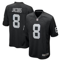 Las Vegas Raiders 8 Jacobs Football Jersey Mens Sports Training Game Shirt M black