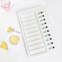 List Memo Plastic Board Chore Chart Children's Self-discipline Punch Card Student Message Checklist blank