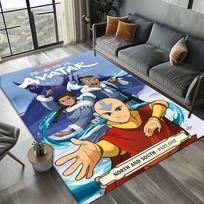 3D A-Avatar The L-Last A-Airbender Anime Carpet Rug Art for Room Decor Sofa Halloween Gifts Game Area Rug Non-slip Floor Mat 40cmx60cm