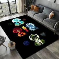 3D A-Avatar The L-Last A-Airbender Anime Carpet Rug Art for Room Decor Sofa Halloween Gifts Game Area Rug Non-slip Floor Mat 40cmx60cm