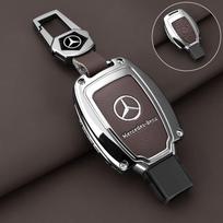 Išmaniojo automobilio nuotolinio valdymo rakto dėklas Apsauginis apvalkalas Priedai Mercedes Benz A B C S klasės AMG GLA CLA GLC W176 W221 W204 W205 gray
