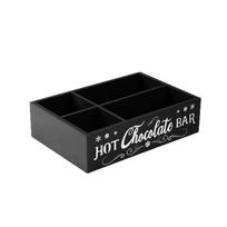 Wooden Hot Chocolate Storage Box Multi‑Compartment Coffee Pod Organizer  Coffee Bar juoda