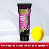 Auto Scratch Repair Wax & Polish, Fast Remove Deep Light Car Paint Scratches, Easy Application with Sponge 120G