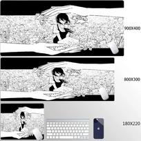 Xxl Chainsaw Man Reze Makima Mouse Pad Anime Gamer Gaming Pc Accessories Mouse Pad Large Keyboard Computer Hd Printing Desk Mat 800x300x2mm