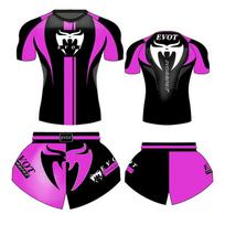 EVOT Muay Thai Shorts Set Slim Fit Quick Dry Martial Arts Training Fitness XXXL Recommended Height 175