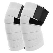 Knee Wraps for Squatting Knee Strap Bands for Crossfit Training Powerlifting Knee Support Deadlift Wraps Weightlifting Wholesale 1 white 2 pcs
