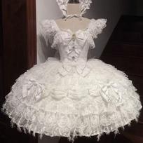 Pink Lolita Sling Dress JSK Spring Summer Cute Bow Lace Splice Girl's Women Kawaii Wedding Dress Princess Party Dresses M balta