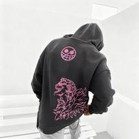 Oversized Anime One Piece Zoro Hoodie Jacket Men Women Streetwear Casual Pullover Sweatshirt Spring Autumn Y2k Long Sleeves Tops S gray