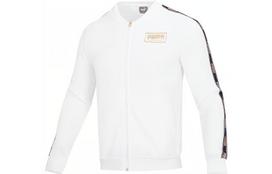 PUMA Jackets Men's White Baseball Collar Moderate Other L white