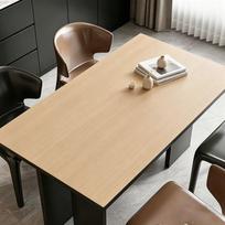 Leather Dining Table Mat/Tablecloth – Wood Grain, Waterproof, Oil-Proof, and Heat-Resistant Table Protector 60x100cm