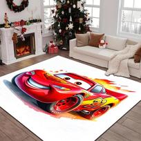 1PC Lightning McQueen Rug - home decoration Carpet For Living Room Bedroom Flooring Computer Chair Area Rug 40x60cm( 15x23in )