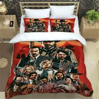 Red Dead Redemption 2 Bedding Sets exquisite supplies set print duvet cover bed comforter set bedding set luxury birthday gift 70x133cm 2pcs