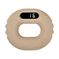 Smart App Count Hand Grip Strengthener Adjustable Grip Trainer Ring  Exercise Training General Counting chaki
