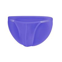 Men's Transparent Low-Rise Breathable Ice Silk U-Pouch Thong in Pink and Purple XL blue