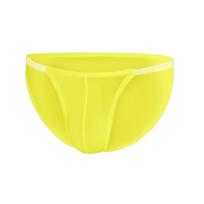 Men's Transparent Low-Rise Breathable Ice Silk U-Pouch Thong in Pink and Purple L geltona