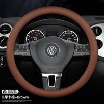 Steering Wheel Cover VW Sagitar Magotan Tiguan T-ROC T-Cross Passat Teramont Lavida Bora Genuine Leather Universal fit for VW models