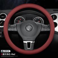 Steering Wheel Cover VW Sagitar Magotan Tiguan T-ROC T-Cross Passat Teramont Lavida Bora Genuine Leather Universal fit for VW models
