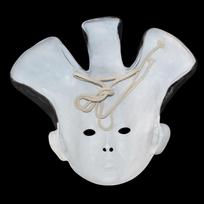 Ghost In The Shell Geisha Robot Mask Japanese Anime Peripheral Props Cosplay Mask Geisha mask (rope back) gray