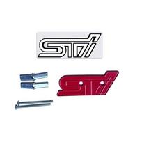 3D Metal STI Logo Emblem Car Front Grille Logo Badge Sticker Styling for Subaru Legacy Impreza XV BRZ Forester WRX Levorg Ascent ntye5