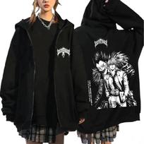 Anime Mirties užrašas Ryukas Yagami Light L·Lawliet Užtraukiami gobtuvai Vyrams Moterims Mada Ilgomis Rankovėmis Užtraukiami gobtuvai Džemperiai Striukė Paltai M white