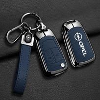 Metalinė Odinė Automobilio Nuotolinio Rakto Dėklas Apsauginis Apvalkalas Opel Vauxhall OPC ADAM Insignia Antara Corsa J D H Kadett GT Priedams black
