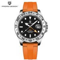 Pagani Design New Men's Diver GMT Automatic Mechanical Watch 42mm Sapphire 100m Waterproof Watch PD1682 Pearl DG5833GMT