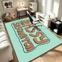 Sassy the Sasquatch A rug suitable for office chair areas living rooms and computer desks perfect for home offices and an ideal holiday gift 80cmx120cm