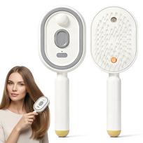 Electric Steam Hair Brush Comb Rechargeable Steams Brush Electric Spray Air Cushion Comb For Hairs Reduce Frizz Nourishes Hairs