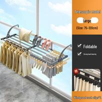 Foldable Radiator Drying Rack for Clothes and Socks, with Hooks for Window Sill Use