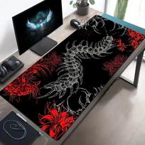 Anime Black Centipede XXL Gaming Mouse Pad Non-slip Stitched Edge Large Desk Mat Keyboard Carpet For Gamer Laptop Desktop 700x300x2mm
