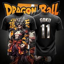 2026 Dragon Ball Z Goku Soccer Jersey 3D  T-Shirt For Men Women Kids Sports Anime Tee Casual fashionable streetwear M