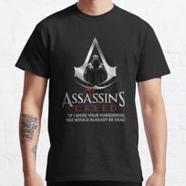 assassins creed-official customization-fan art Classic T-Shirt S-3XL 4XL black