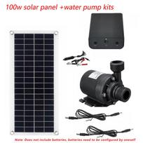 100W 800L/H Solar Panel Power Bank WaterPump Set Ultra-quiet Submersible Water Pump Motory Fish Pond Garden Fountain Decoration Kits of water pumps