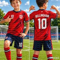 2026 Bellingham Nr. 10 Gerbėjų Futbolo Džersis Šortai 2 dalių Rinkinys, Kvėpuojanti Futbolo Uniforma Varžyboms ir Treniruotėms, Vaikų Gimtadienio Dovana 130