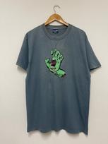 Vintage 90s Santa Cruz : Screaming Hand Skateboarding T-Shirt / 90s Skate Surf / 90/ Streetwear / 90s Pro Skater / 90s Skate Artwork S gray