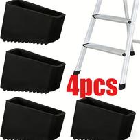 4Pcs Ladder Non-slip Feet Rubber Pads Foot Sleeve Furniture Mat Leg Chair Protectors Cover Accessories Safety Stability Durable
