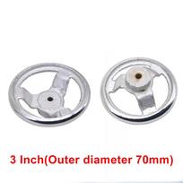 Robust Chrome Handwheel for CNC Lathes and Printing Equipment 3 to 12 Inch 3 Inch